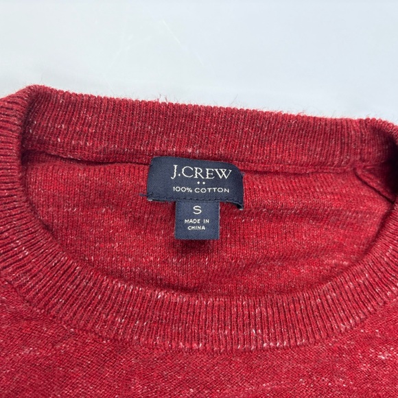 J. Crew Other - J. Crew Mercantile Mens Small Crew Neck Sweater Red 100% Cotton